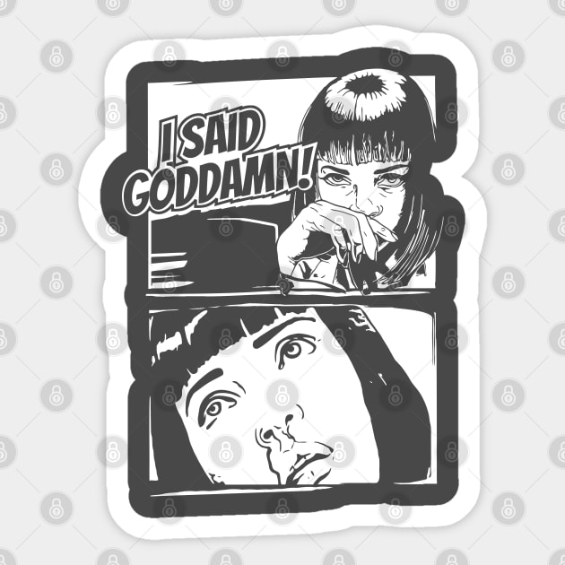 MIA WALLACE Sticker by stuff101